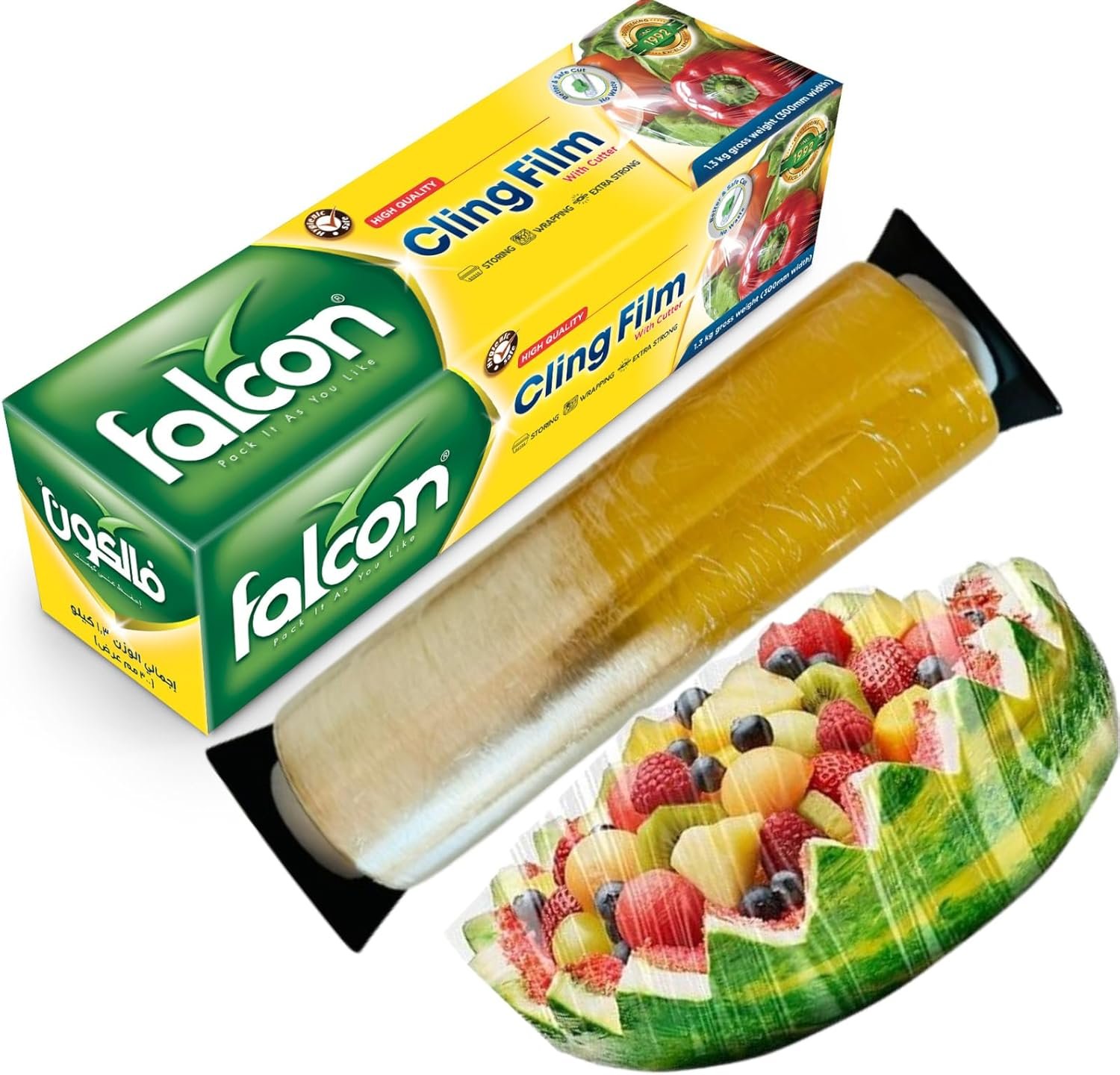 FALCON PACK RETAIL CLING FILM 1.3 KGX30 CM W/CUTTER, MCLFM044