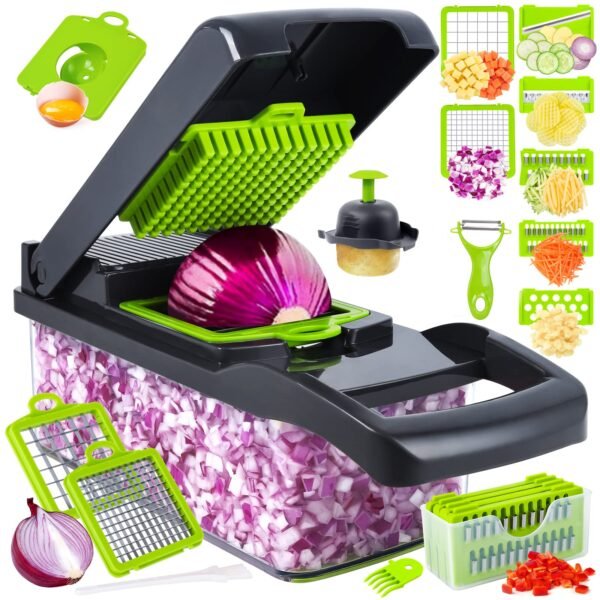 Kitchen Accessories Potato 16 in 1 Manual Mandoline Food Onion Cutter